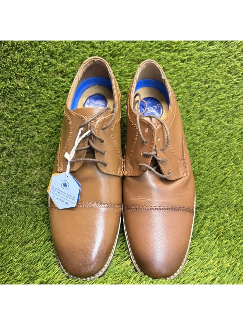 Nunn Bush Westwood Flex Mens Size 9 Brown Classic Cap Toe Oxford Dress Shoes